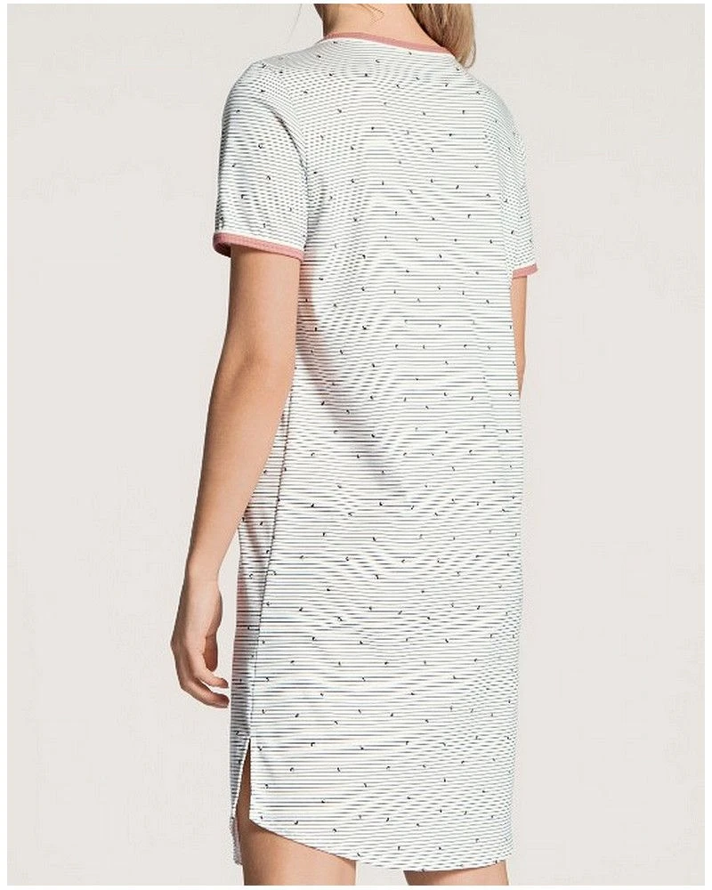 Chemise De Nuit Manches Courtes Calida Sweet Dreams 100% Coton Interlock (Rose Bud) â Image 2