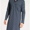 Chemise De Nuit Manches Longues Calida Relax 100% Coton Interlock (Dark Sapphire)
