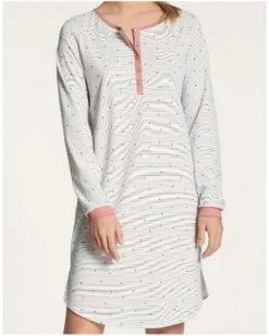 Chemise De Nuit Manches Longues Calida Sweet Dreams 100% Coton Interlock(Rose Bud)