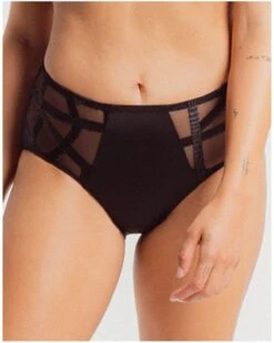 Culotte Taille Haute Louisa Bracq Série (Noir)