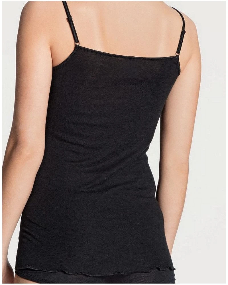 DĂ©bardeur Bretelles Spaghettis Calida True Confidence Laine & Soie (Noir) â Image 2