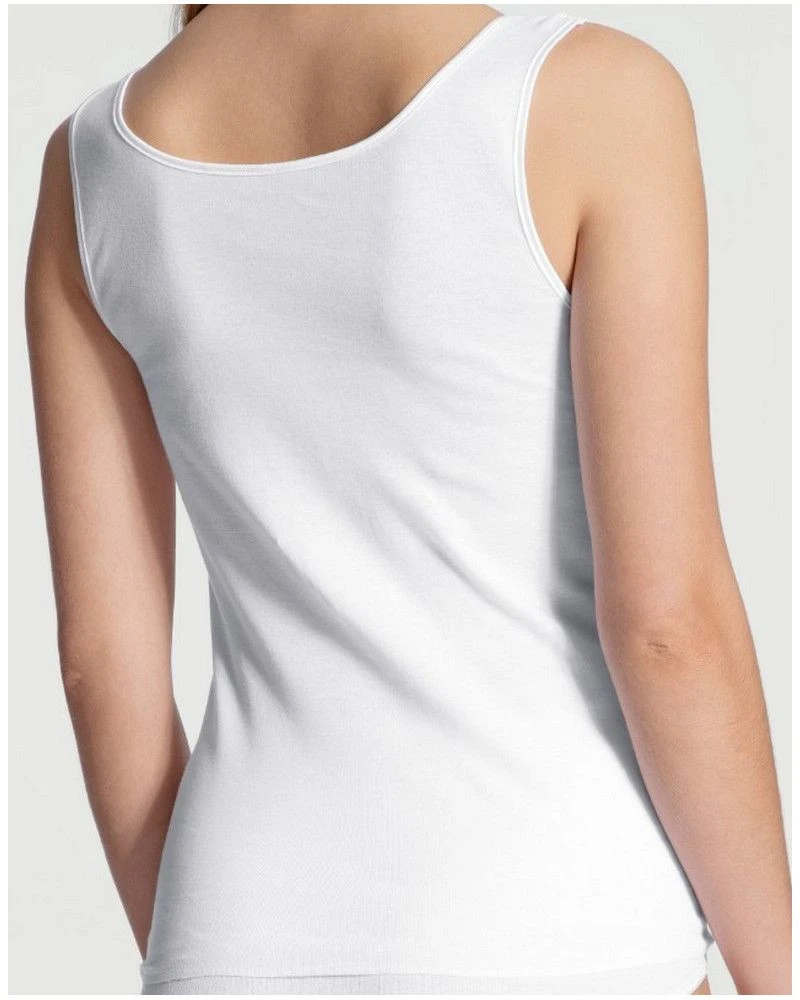 DĂ©bardeur Calida Feminin Sense 100% Coton (Blanc) â Image 2