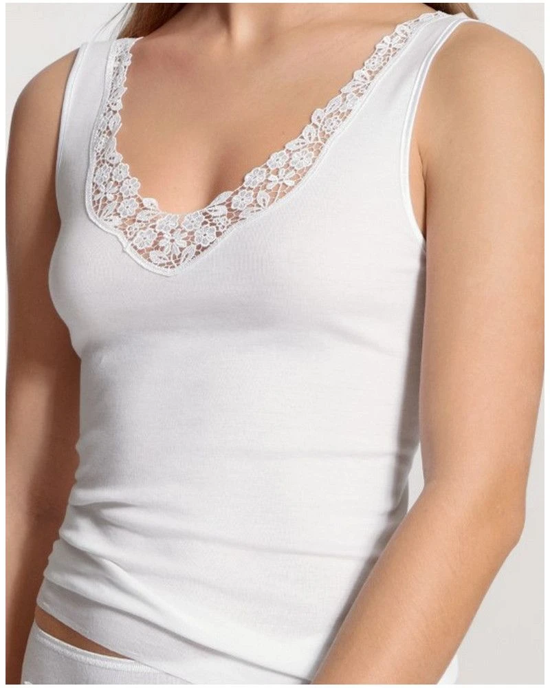 Débardeur Calida Feminin Sense 100% Coton (Blanc)