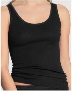 Débardeur Calida Hosen 100% Coton (Noir)