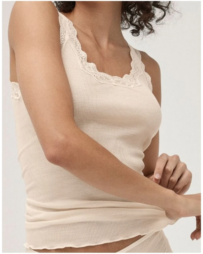 DĂ©bardeur Calida Richesse Lace Laine & Soie (Light Ivory) â Image 2