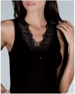 Débardeur Moretta En 100% Soie à Côtes 6237