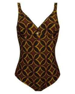 Maillot De Bain Une Pièce Sans Armature Antigel La Muse Africa (Jaune Africa)