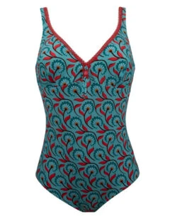 Maillot De Bain Une Pièce Sans Armature Antigel La Muse Bohème (Azur Bohème)