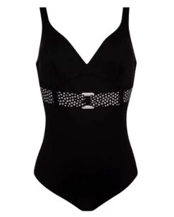 Maillot De Bain Une Pièce Sans Armature Antigel La Muse Dolce Vita (Pois Noir)