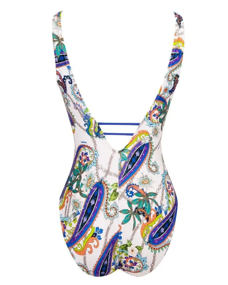 Maillot De Bain Une Pièce Sans Armature Lise Charmel Odyssée Cashmer (Bleu Cashmer) – Image 2