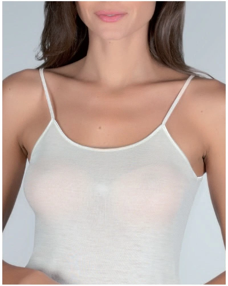 Moretta Bretelles Fines Débardeur Laine & Soie