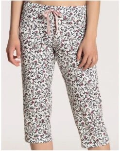 Pantalon 3/4 Calida Favorites Dream 100% Coton (Star White)
