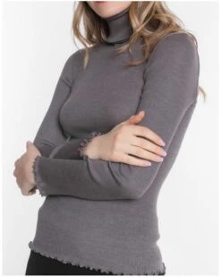 Pull Col Roulé Moretta Manches Longues