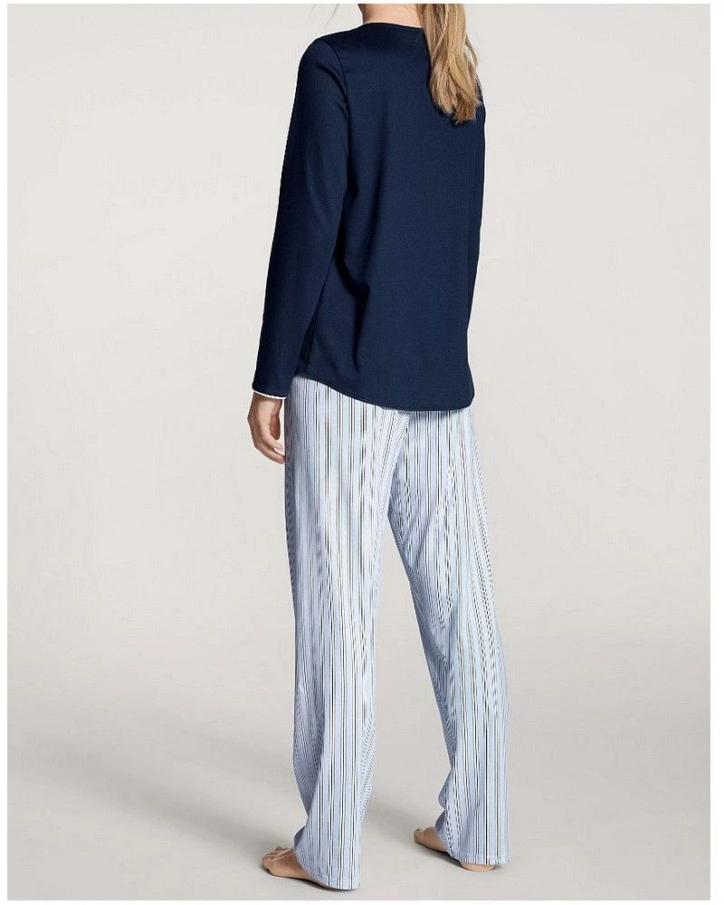Pyjama Long BoutonnĂ© Calida Sweet Dreams 100% Coton Interlock (Peacoat Blue) â Image 2
