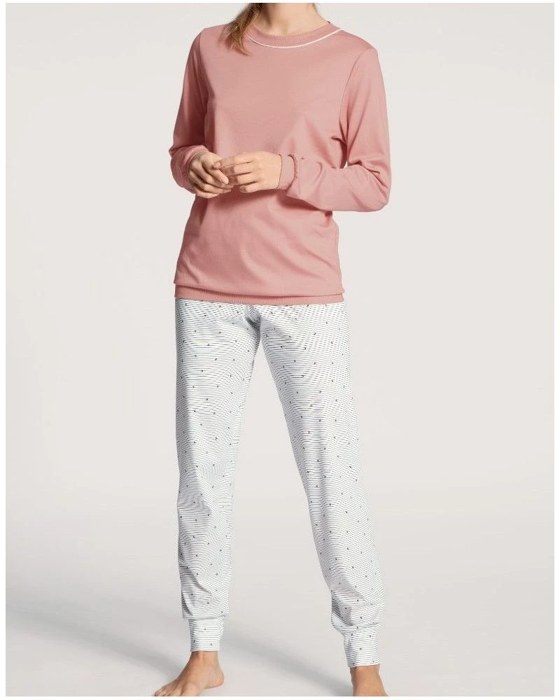 Pyjama Long Calida Sweet Dreams 100% Coton Interlock (Rose Bud)