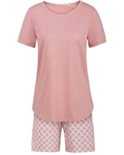 Pyjama Short Calida Lovely Nights 100% Coton (Rose Bud)