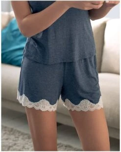 Short Mi-long Antigel Simply Perfect (Bleu Chiné Nacre)