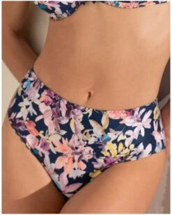 Slip Taille Haute Antigel Mille Pétales (Pétales Aquarelle)