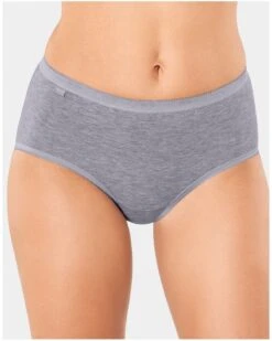 Sloggi Slips Midi Basic + (Lot De 4) (Gris)