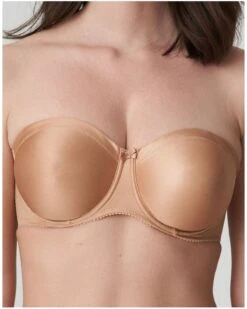 Soutien-gorge Bandeau Prima Donna Satin (Cognac)