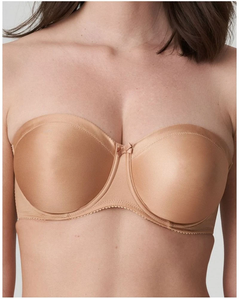 Soutien-gorge Bandeau Prima Donna Satin (Cognac)