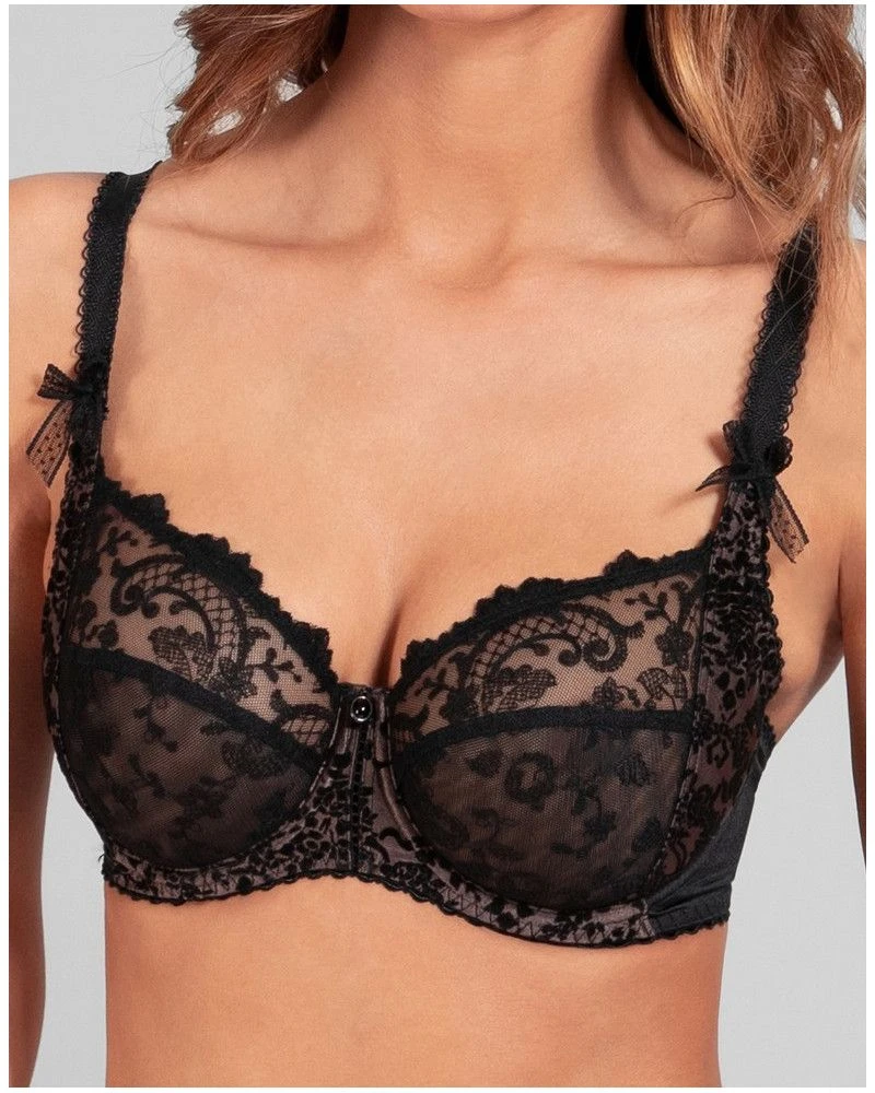 Soutien-gorge Classique Avec Armatures Empreinte Gaby (Noir)