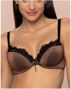 Soutien-gorge Coque Confort Antigel Disco Dentelle (Cuivre Disco)
