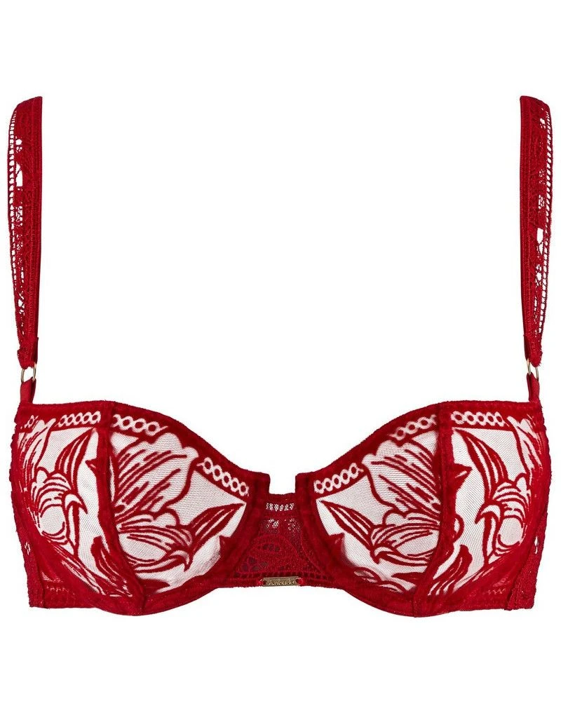 Soutien-gorge Corbeille Aubade Coeur à Corps (Rouge Rebelle) – Image 2