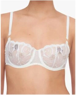 Soutien-gorge Corbeille Balconnet Chantelle Fleurs (Ivoire Doré)