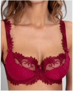 Soutien-gorge Corbeille En Maille Empreinte Thalia (Sangria)