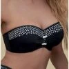 Soutien-gorge De Bain Bandeau à Coques Antigel La Muse Dolce Vita (Pois Noir)
