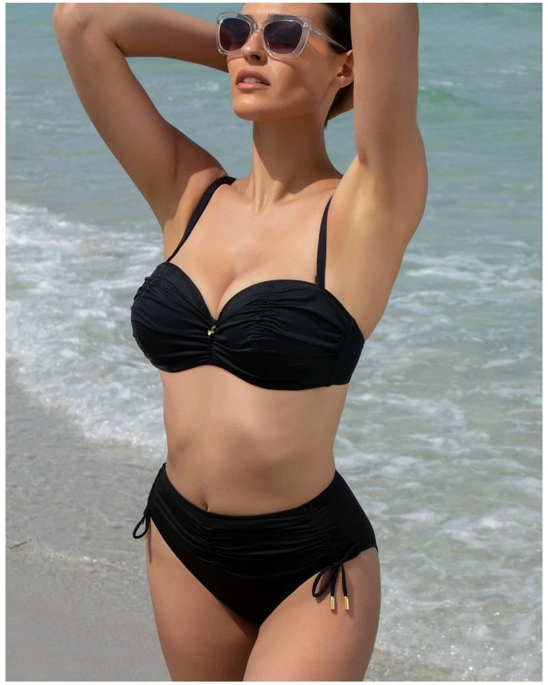 Soutien-gorge De Bain Bandeau Coque Lise Charmel Sublime Drape (Noir) – Image 2