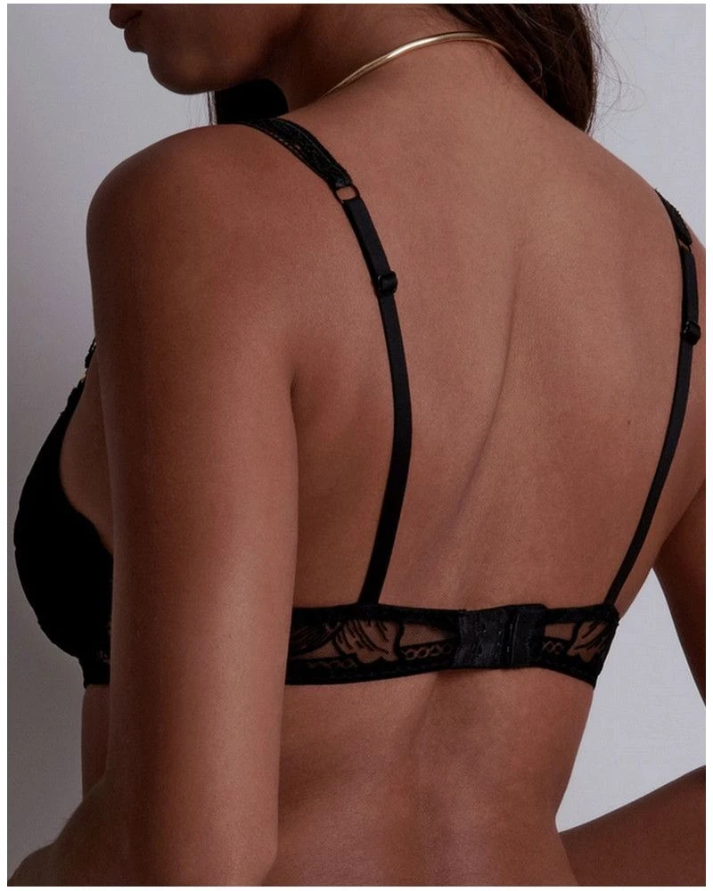 Soutien-gorge Plunge Coussinet Aubade Coeur à Corps (Noir) – Image 4