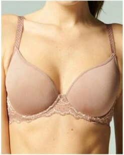 Simone Perele Soutien-gorge Plunge Spacer Simone Pérèle Caresse (Brun Coco)
