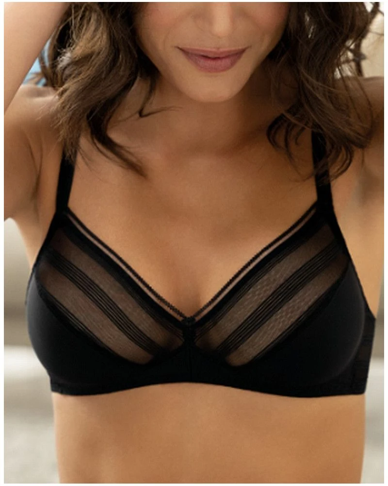 Soutien-gorge Sans Armature Antigel New Apesanteur (Noir)