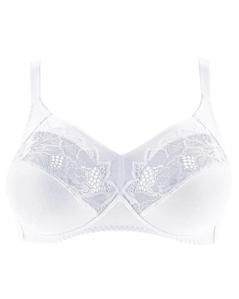 Soutien-gorge Sans Armature Coton Plus Sans Complexe Coton D'arum (Blanc) – Image 2