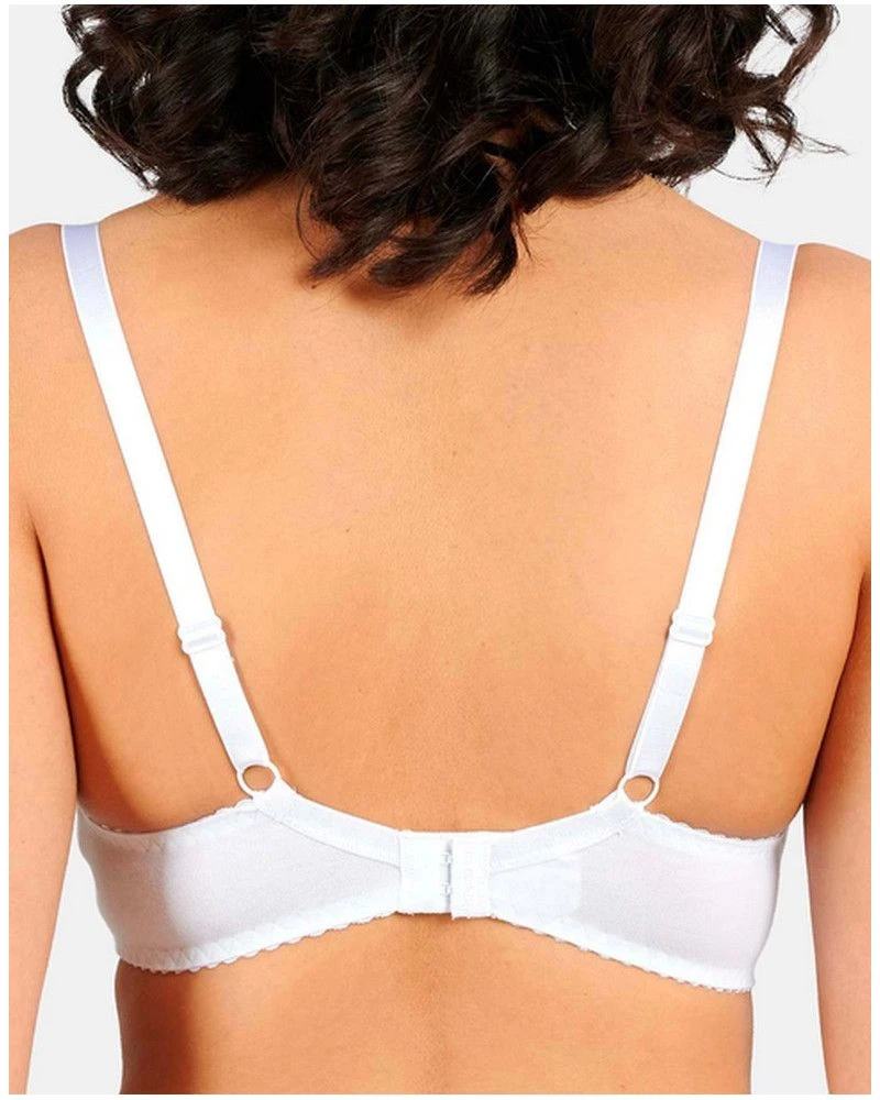 Soutien-gorge Sans Armature Coton Plus Sans Complexe Coton D'arum (Blanc)