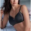 Soutien-gorge Sans Armature Rosa Faia Fleur (Anthracite)