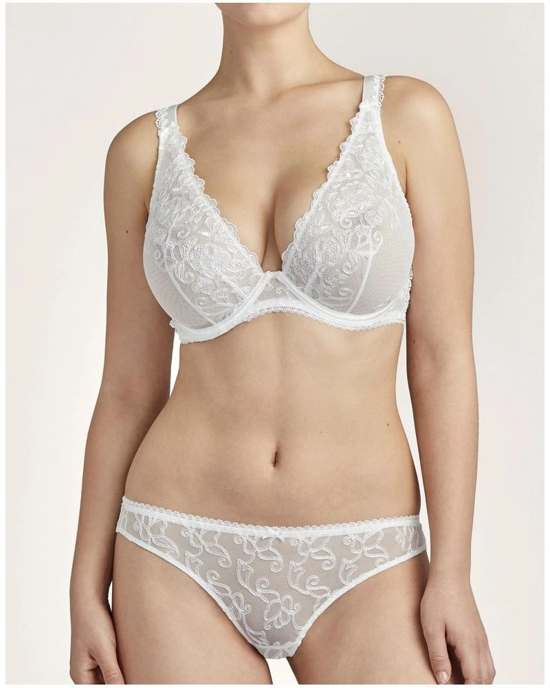 Soutien-gorge Triangle Plunge Confort Aubade Pour Toujours (Opale) – Image 3