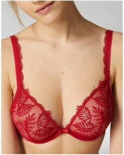 Simone Perele Soutien-gorge Triangle Simone Pérèle Bloom (Rouge Opéra)