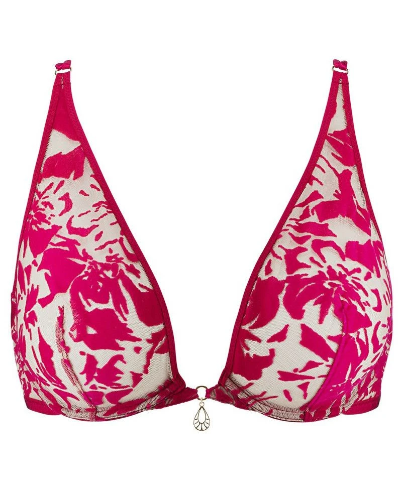 Soutien-gorge Triangle Ultra Plunge Aubade Wild Vibration (Hot Pink) – Image 2