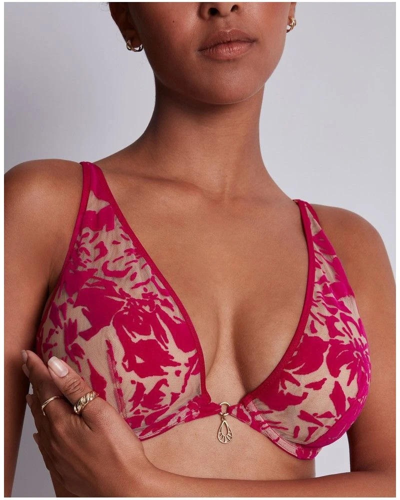 Soutien-gorge Triangle Ultra Plunge Aubade Wild Vibration (Hot Pink) – Image 3