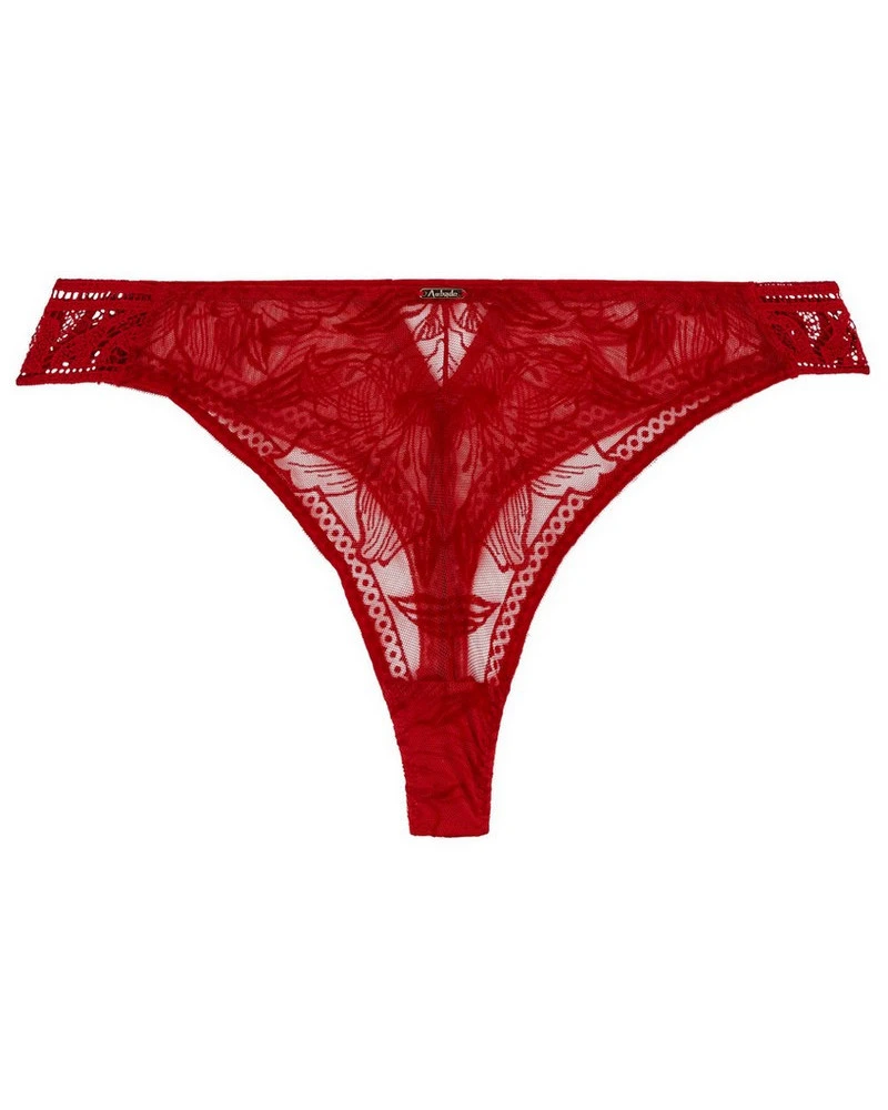Tanga Aubade Coeur à Corps (Rouge Rebelle) – Image 2