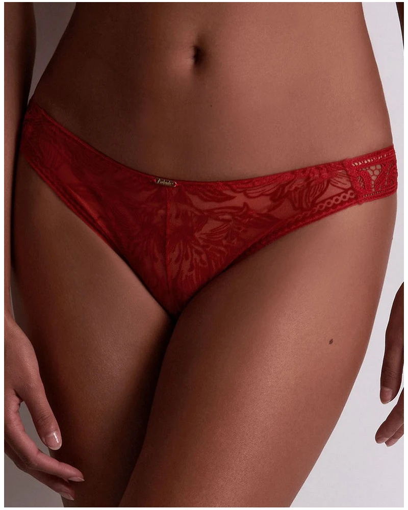 Tanga Aubade Coeur Ă Corps (Rouge Rebelle)