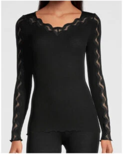 Top Manches Longues Oscalito 6656 (Noir)