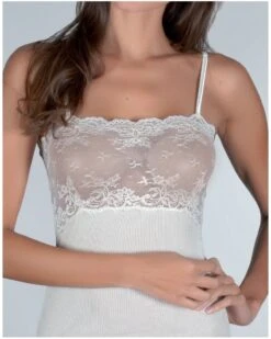 Top Moretta En 100% Soie à Côtes 6242