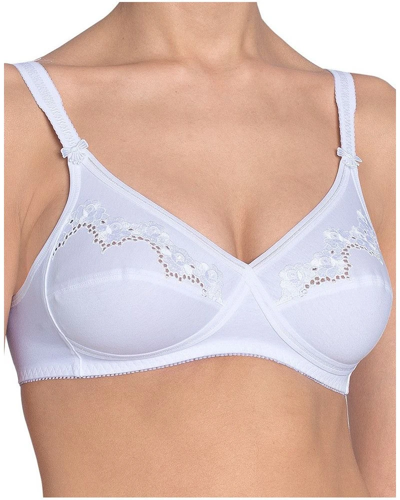 Triumph Soutien-gorge Sans Armature Elasti Cross + Cotton (Blanc) – Image 3
