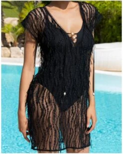 Tunique Lise Charmel Perles Nacrées (Noir)